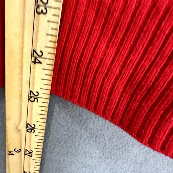 Verve ami pullover sweater womens XL red penguin‎ sequin cozy cabincore holiday - Picture 4 of 8